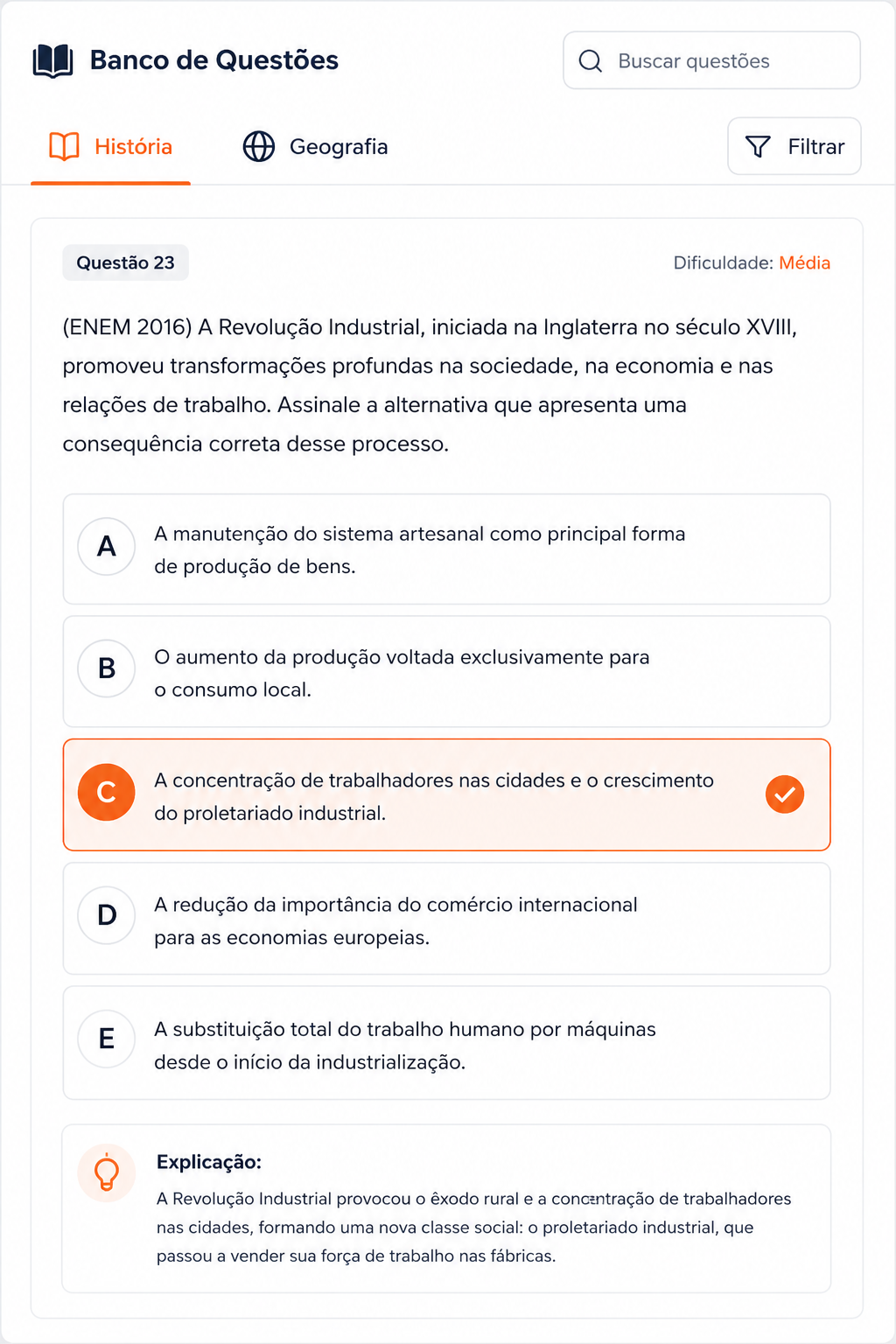 Questões de Humanas